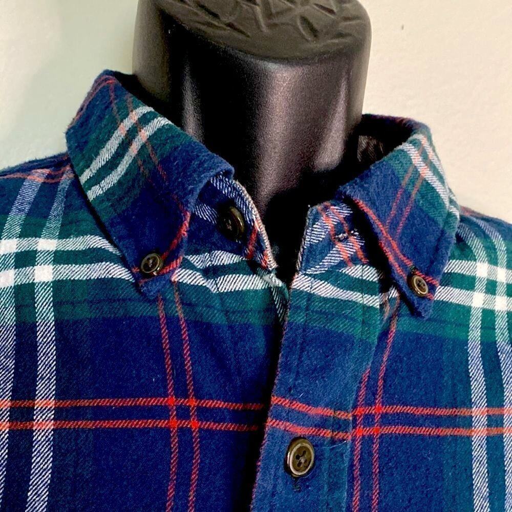 Men’s Weatherproof Vintage Size M Plaid Long Sleeve Buttin up 100% Cotton